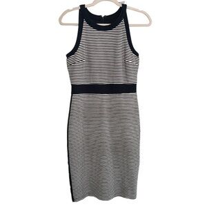 Ann Taylor striped fitted dress size 2